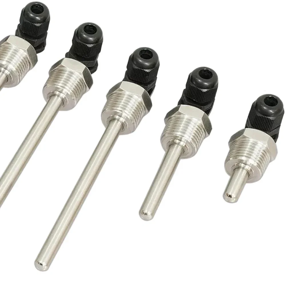 Pozzetto termometrico da 30-200 mm in acciaio inossidabile 304 con filettatura 1/2 G per sensore di temperatura Pozzetto termometrico da 80-100 gradi centigradi protegge 2Mpa