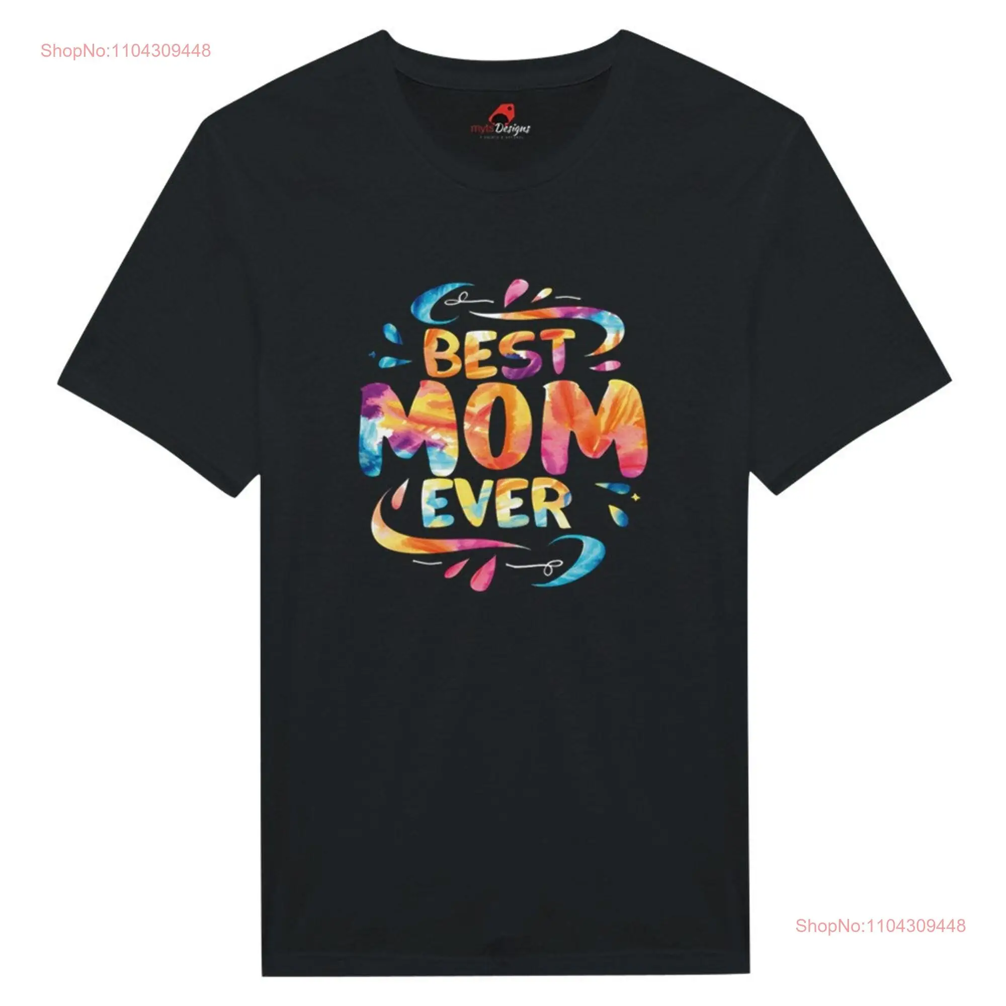 Best Mom Ever T shirt black or Navy for Mum Mothers day long or short sleeves