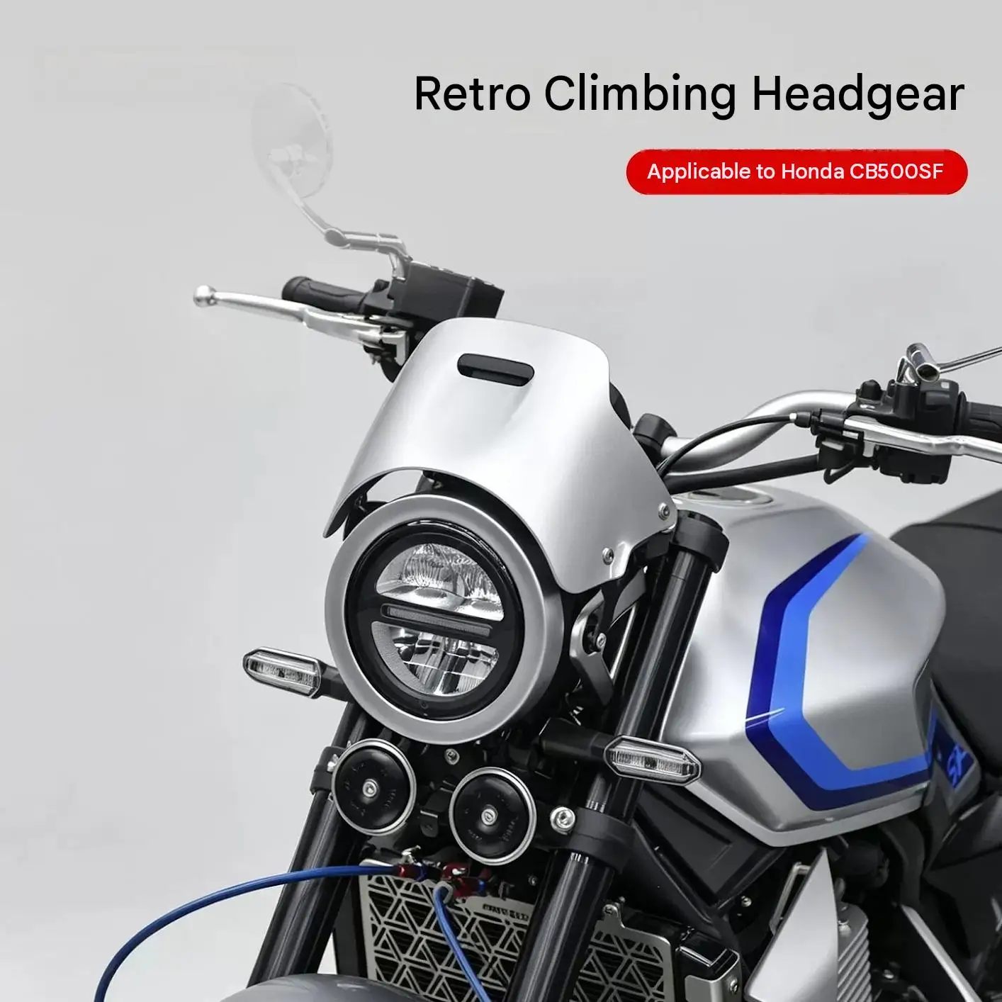 For Honda CB500SF Super Four Climbing Helmet Visor - Retro Aesthetic Air Guidance Function Dedicated Motorcycle Gear