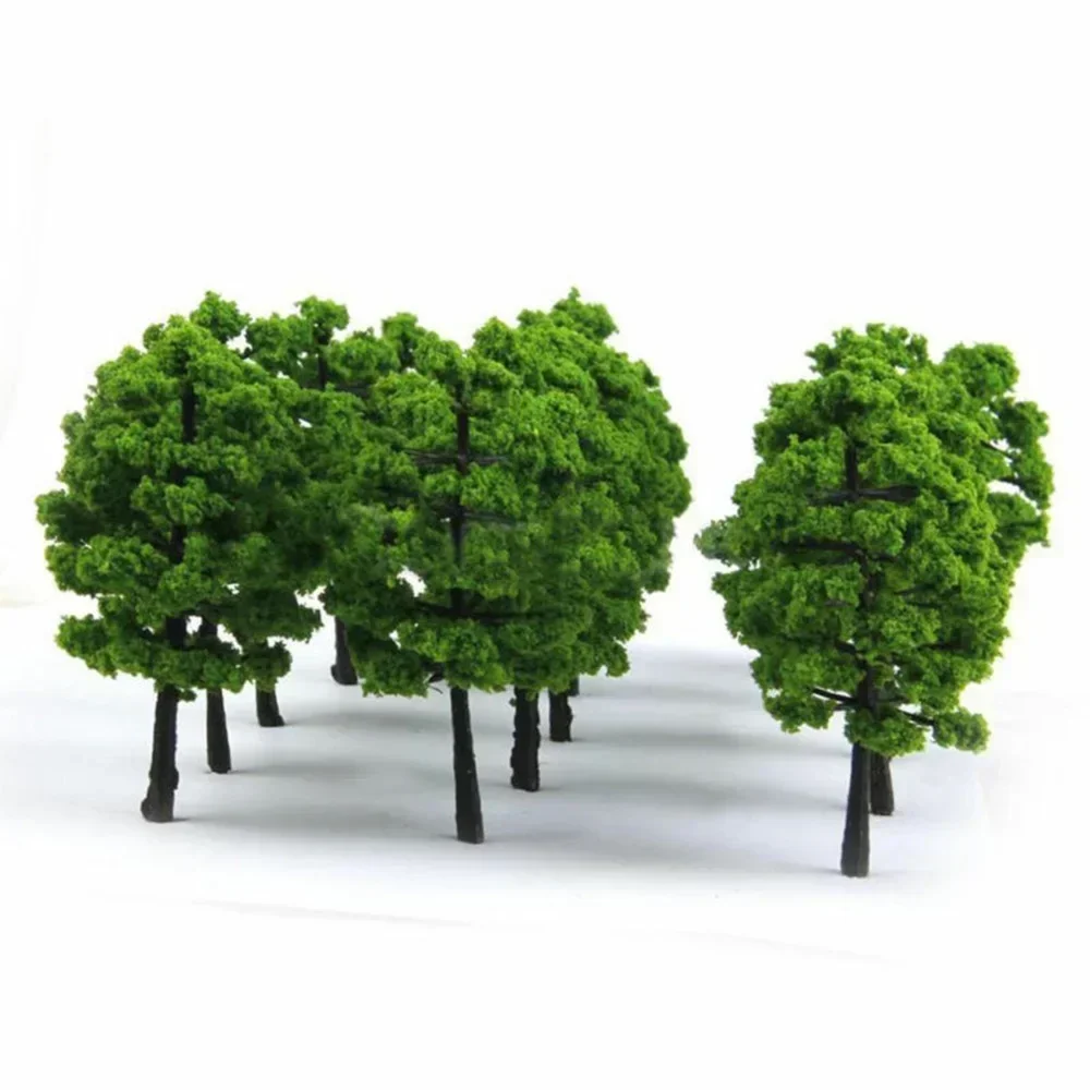 20pcs 7cm Mini Model Trees Artificial Tree Fragrant Tree  Model Railway Train Layout Diorama  Sandtable Decor Diy Toys For Kids