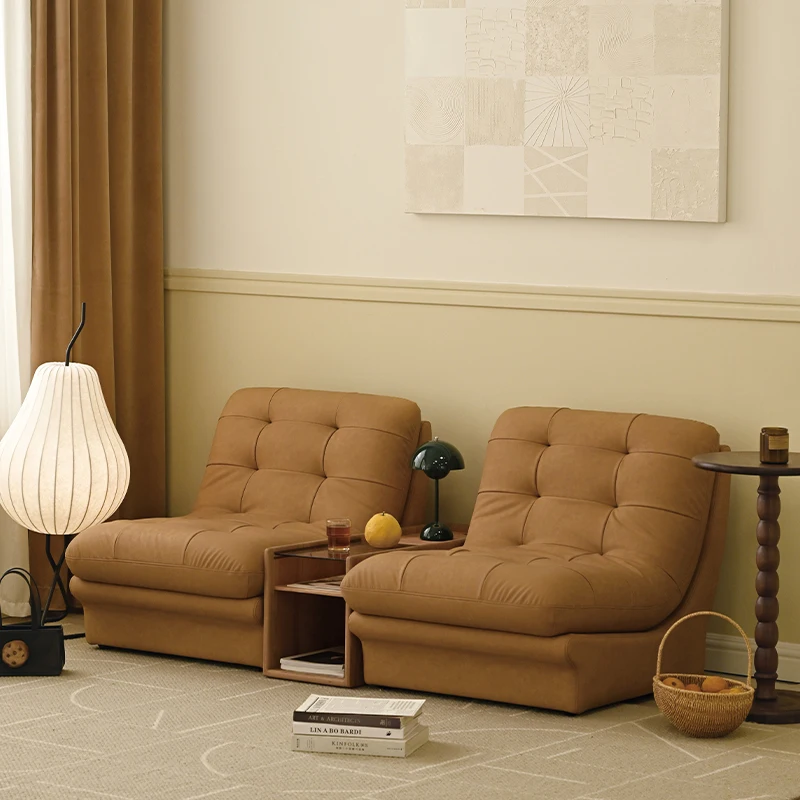 Divano nordico per sala audio e video, divano semplice con bruco pigro