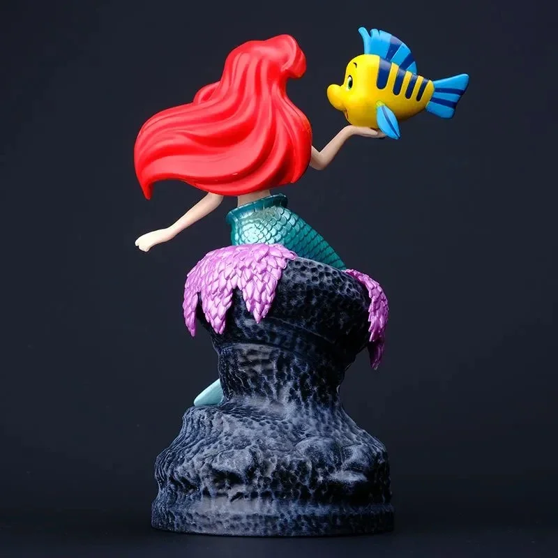 20cm Disney Mermaid Princess Ariel Figure Toy Cartoon Character Ariel Model Doll Cake Baking Decorative Room Ornament Kids Gifts