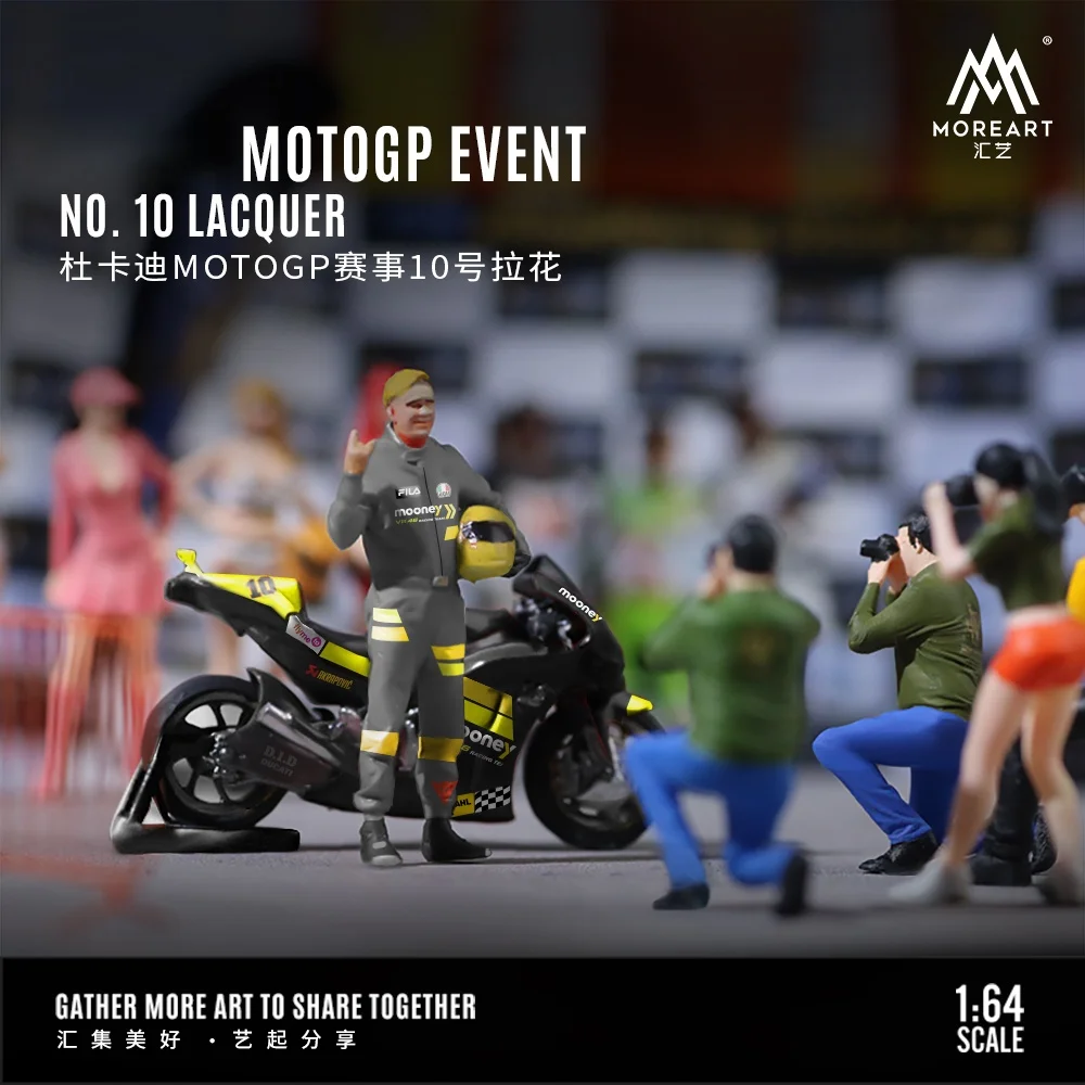 

MoreArt 1:64 MOTOGP Racing No Набор фигурок Latte Art 10,