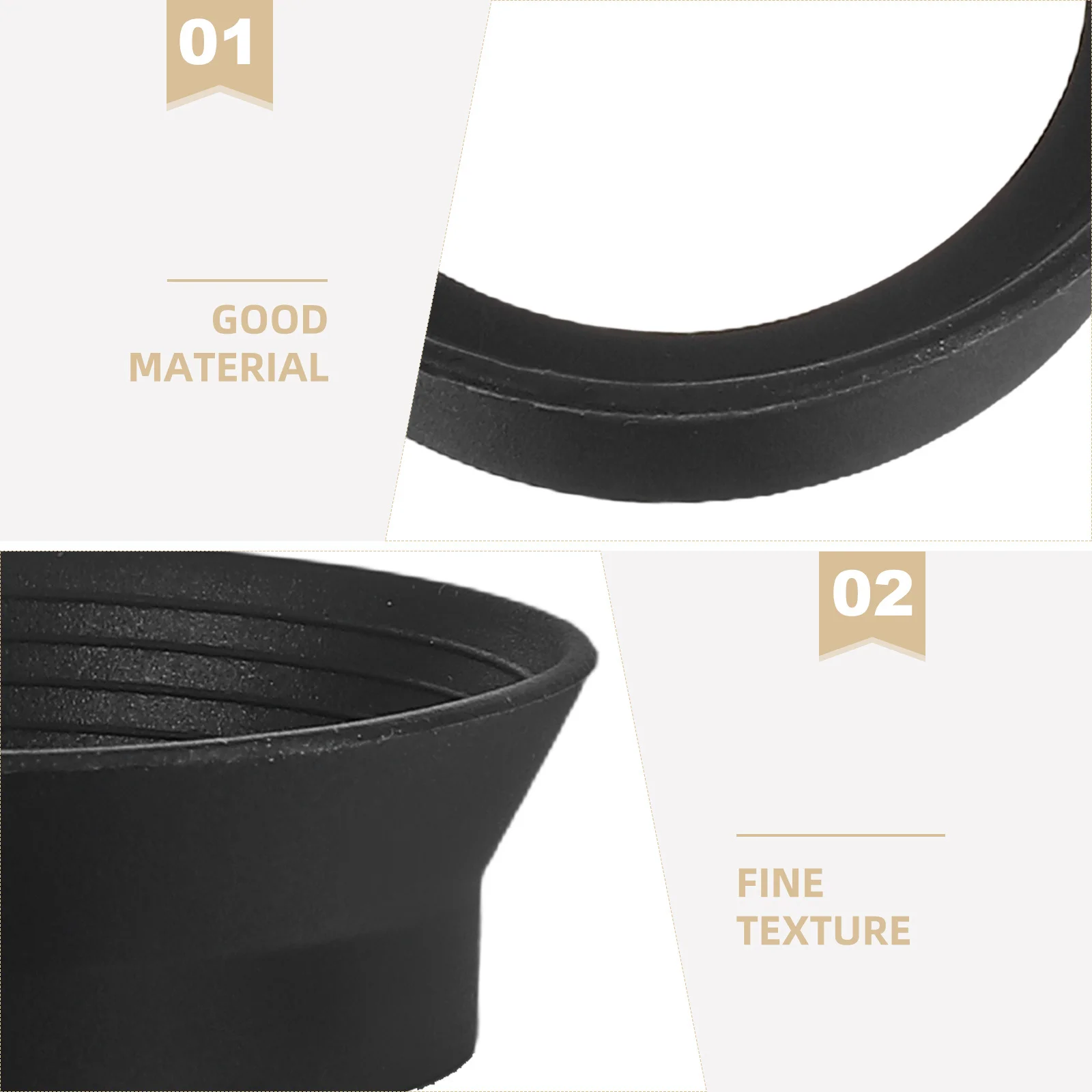 Tazza per oculare per microscopio da 2 pezzi: copertura per oculare in gomma per microscopio stereo da 32-35 mm, telescopio, uso in laboratorio, accessori per cannocchiale durevoli