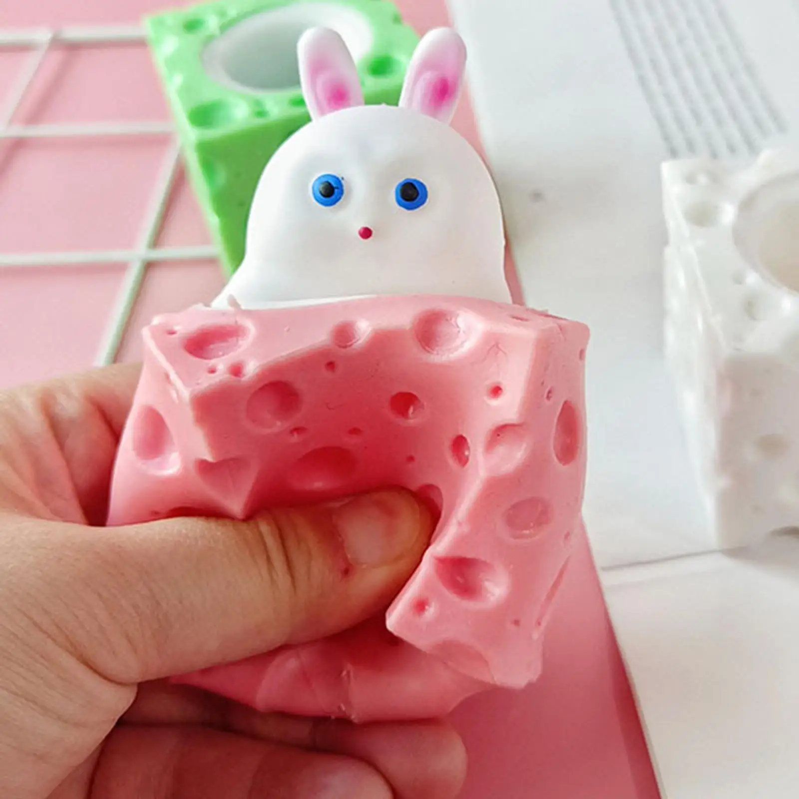 

Cute Relaxing Toy Portable Rabbit Cup Toy for Kid Adults Relaxing Accessory