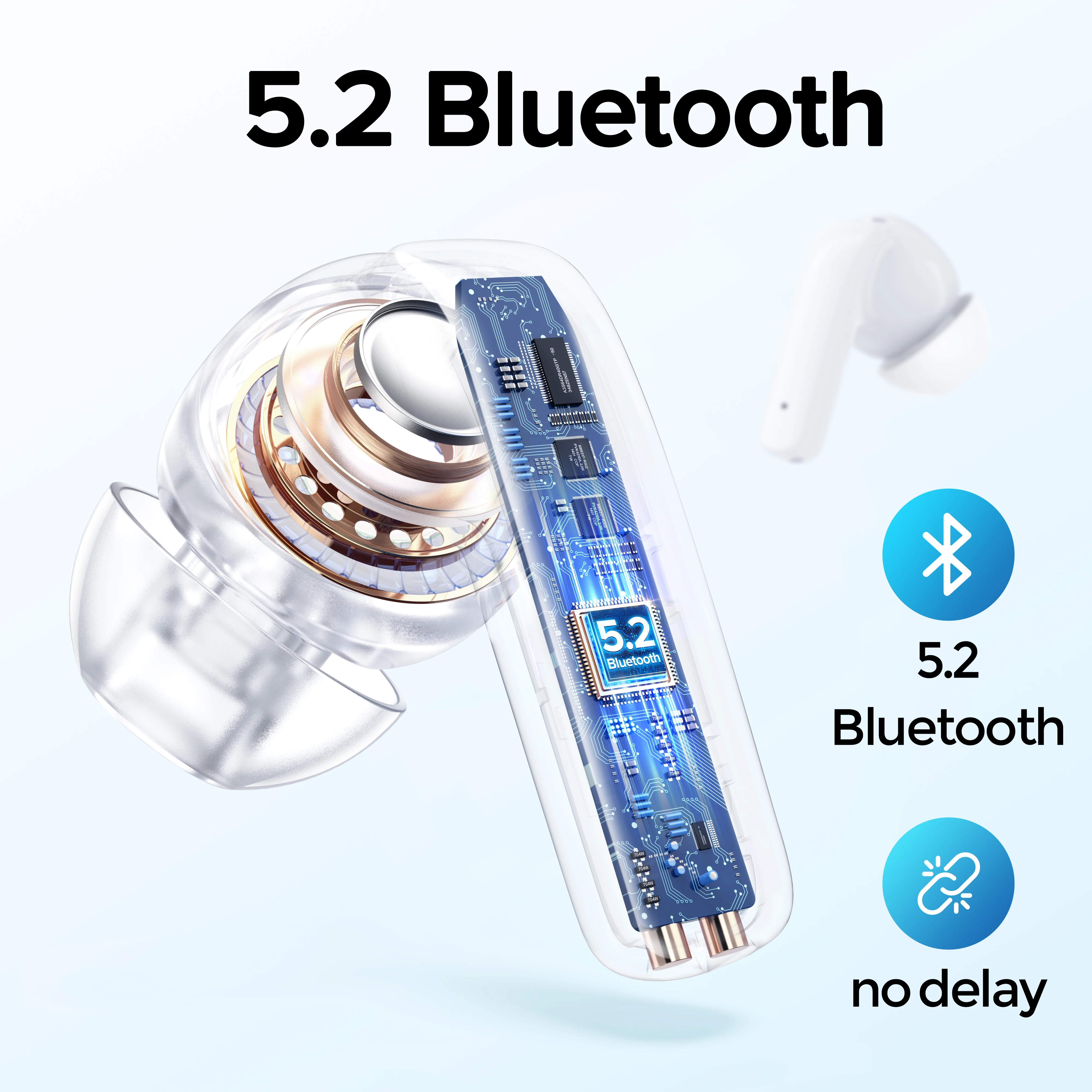 Joyroom TWS bezprzewodowe słuchawki Bluetooth ANC aktywne słuchawki z redukcją szumów słuchawki douszne słuchawki douszne do smartfonów