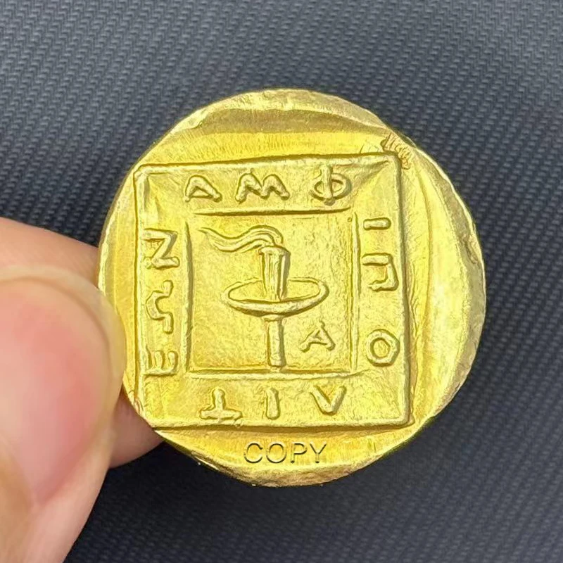 عملة تذكارية للأساطير اليونانية ، زخرفة ديكور منزلي إبداعية ، عملات زيوس ذهبية وفضية ، عملة الشعلة الأولى ، ديكور منزلي ، 1