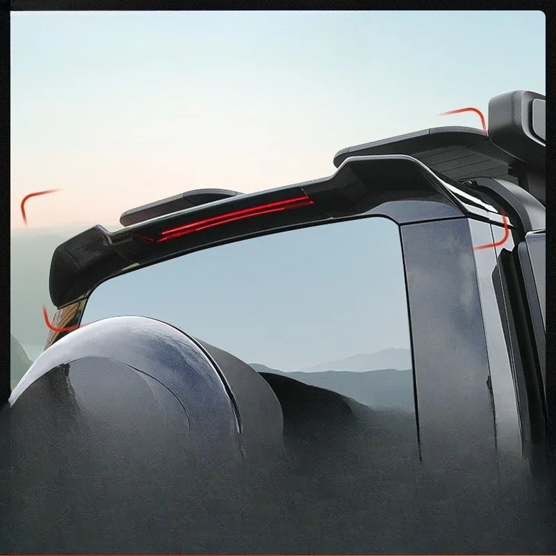 Applicable rear wing modification parts Roof wing, appearance Off-road modification accessories Tail wing Fixed wind wing