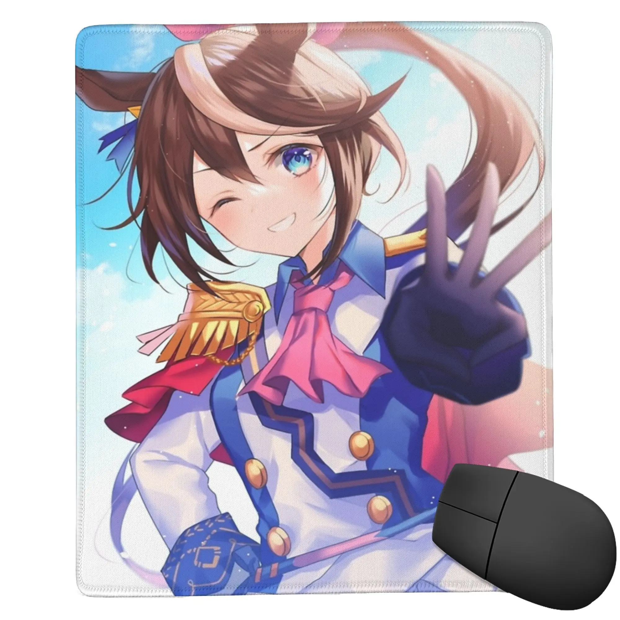 

Tokai Teio Uma Musume Gaming Mouse Pad Keyboard Table Mats Rubber Mousepad for Gamer
