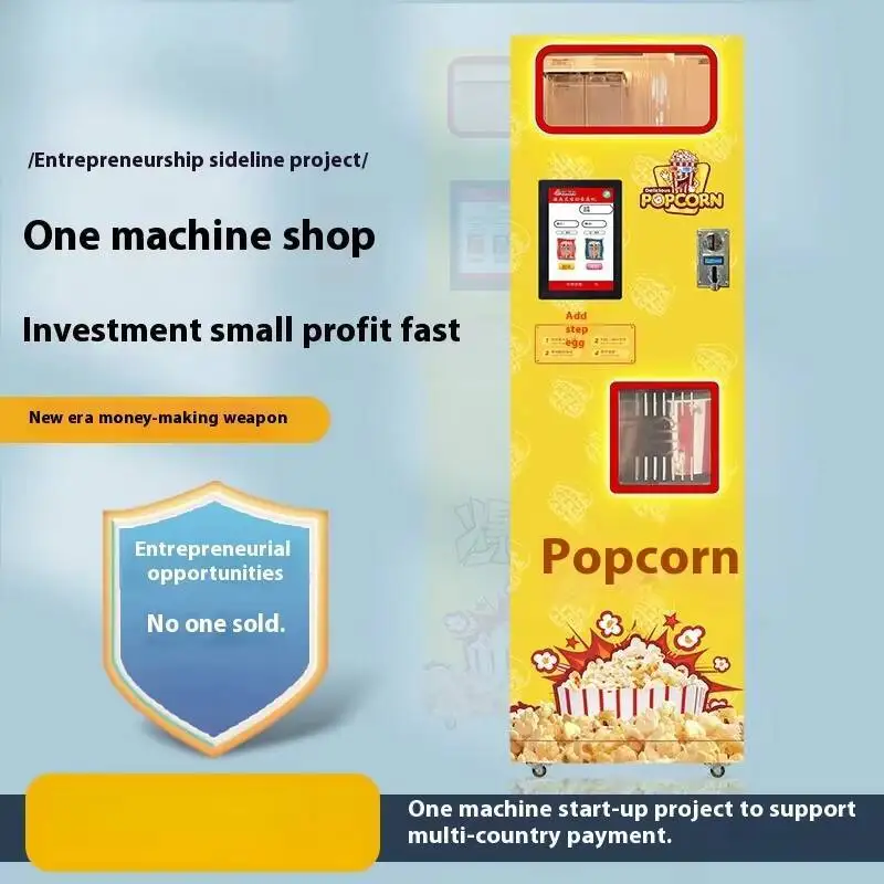 Commercial Unmanned Popcorn Vending Machine Manufacturer Fully Automatic Popcorn Machine