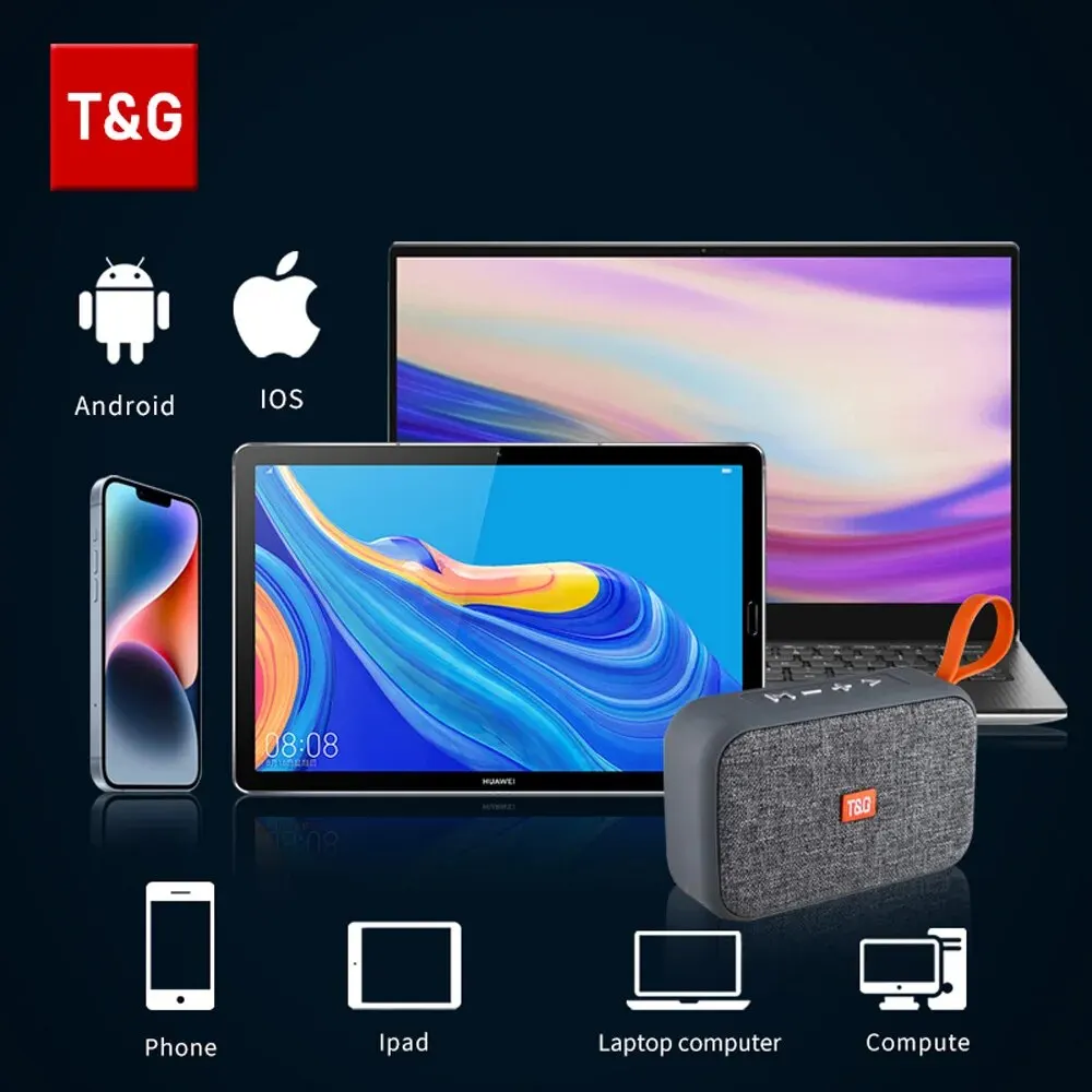 Głośnik TG506 Przenośny Mini Bezprzewodowy Soundbar Bluetooth 5.0 Zewnętrzny Głośnik HIFI Obsługa Karty TF Radio FM Wodoodporny