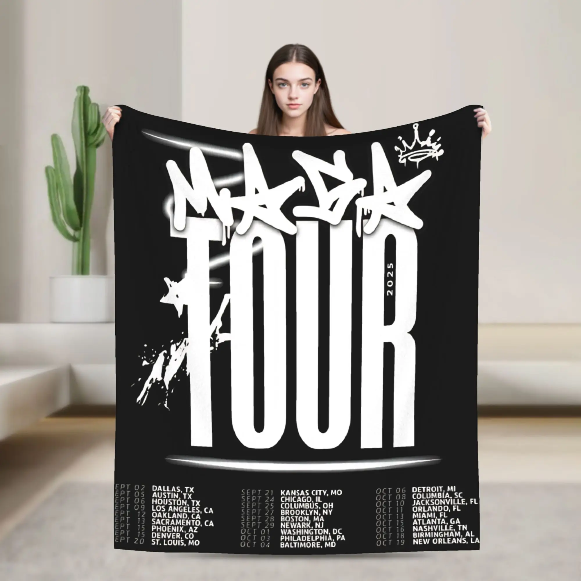 

Rapper Young Boy Never Broke Again MASA Tour 2025 Blanket Multi-size Soft and Lightweight Throw Blankets for Couch Sofa and Bed