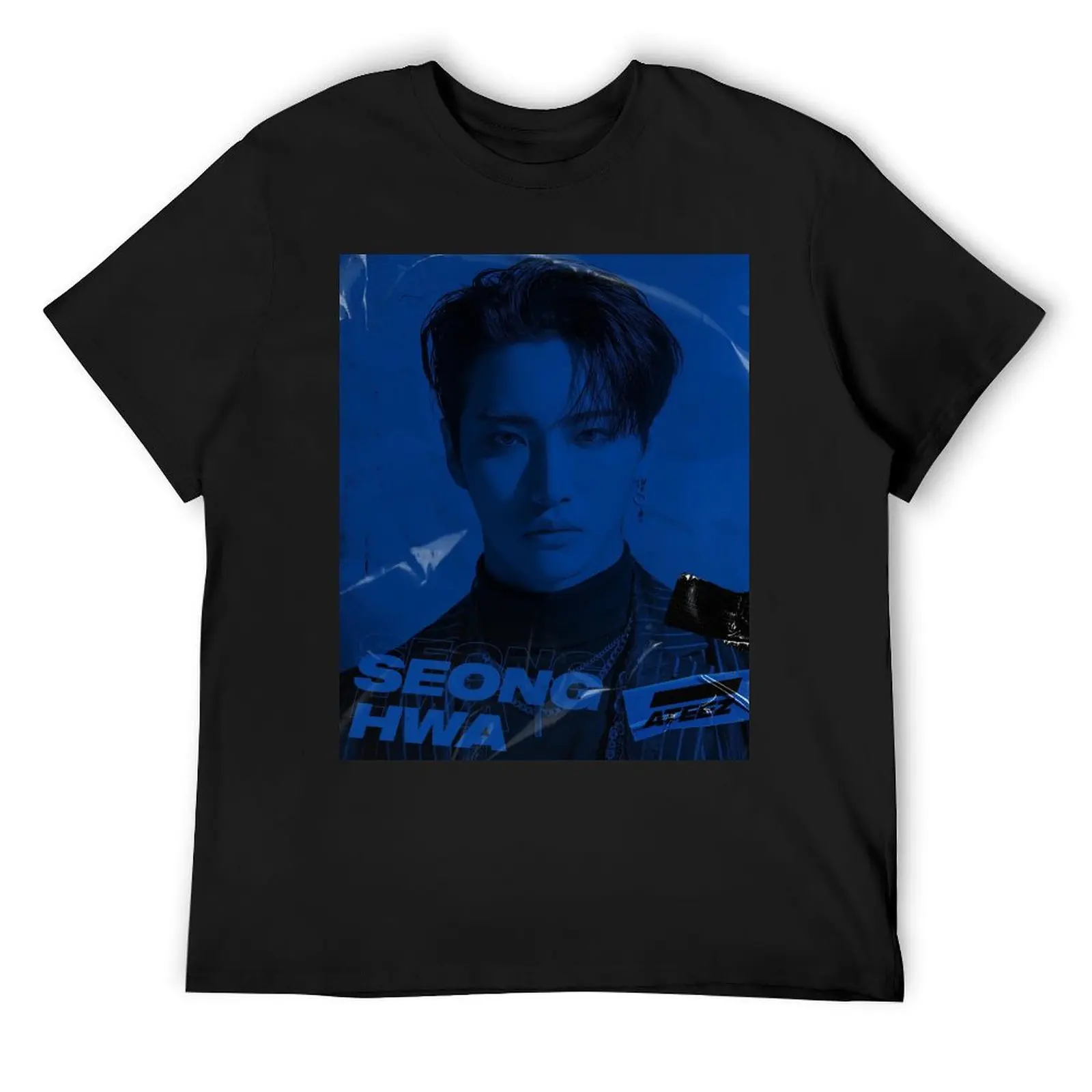 

ATEEZ ANSWER SEONGHWA T-Shirt vintage clothes affliction shirts funny shirt cotton kawaii clothes T-shirts for men cotton
