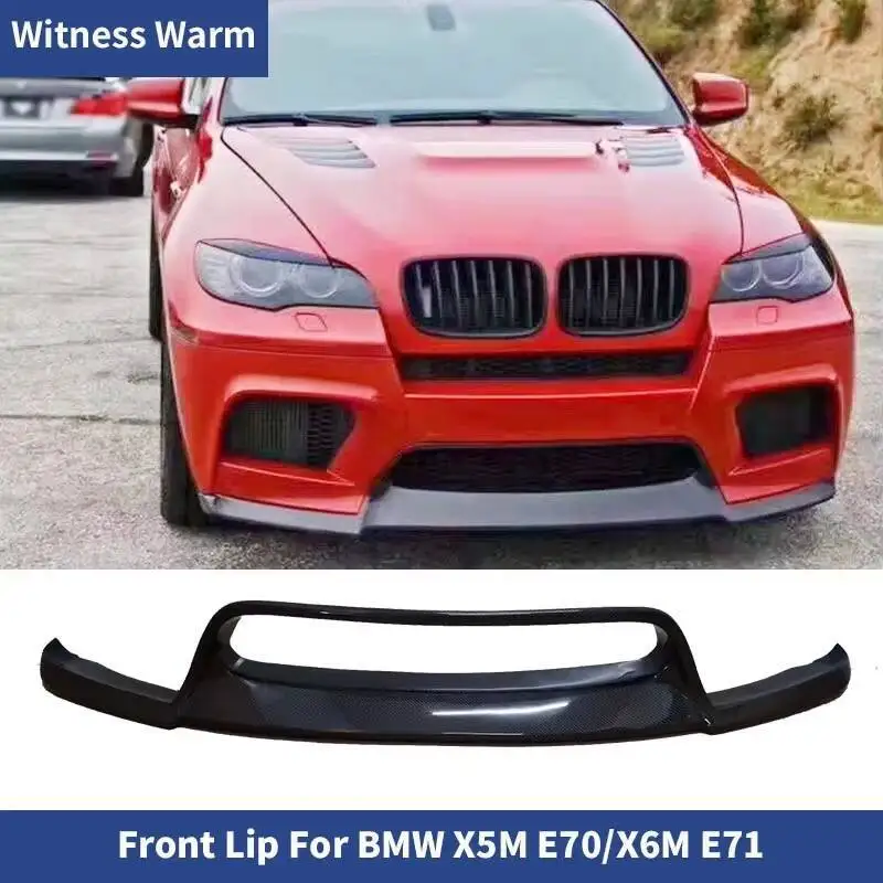 Séparateurs de becquet de pare-chocs avant de voiture FRP/Fiber de carbone pour Bmw X5m E70 X6m E71 pelle avant 08-13