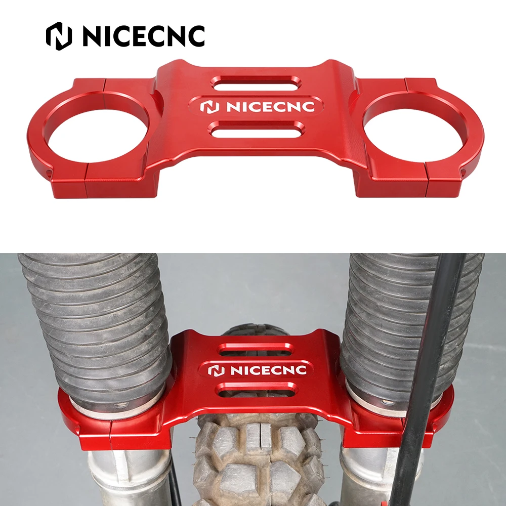 

NiceCNC Fork Brace CNC Aluminum Bracket Fork Stabilizer For HONDA XR650L XR 650 L 1993-2022 2021 2020 Motocross Accessories Red