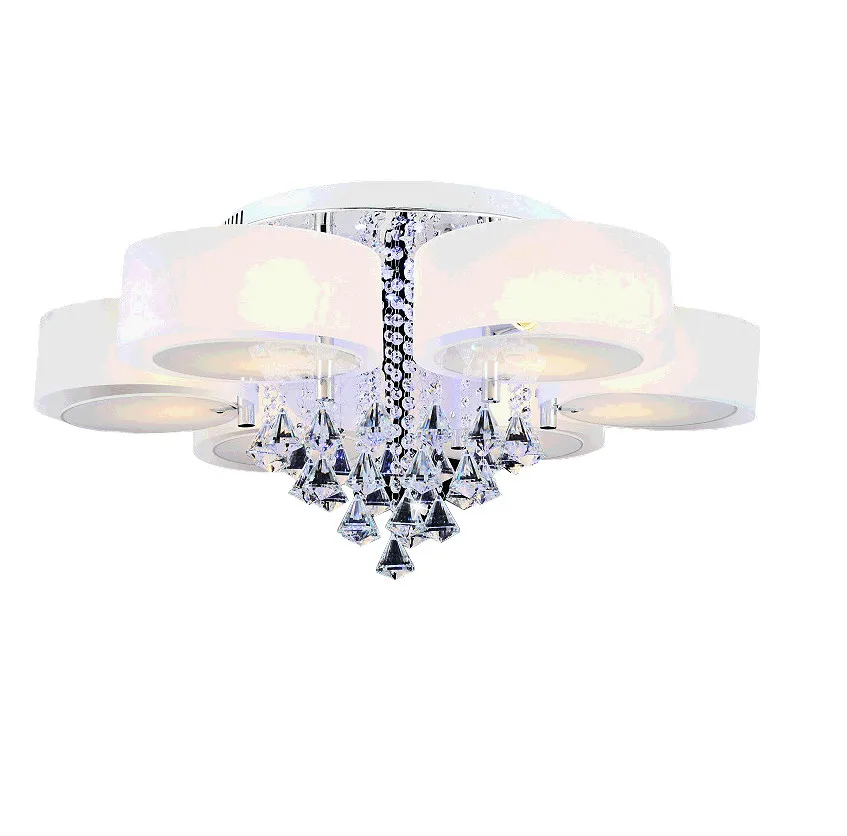 led e27 Nordic Stainless Steel Crystal  LED Lamp.LED Light.Ceiling Lights.LED Ceiling Light.Ceiling Lamp For Foyer Bedroom