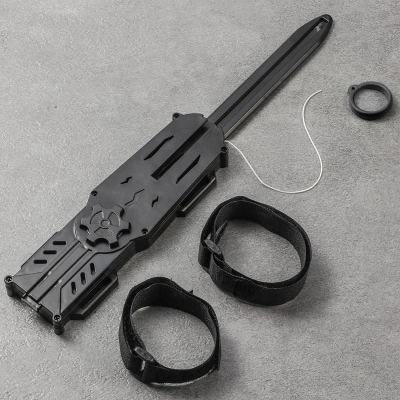 البلاستيك تأثيري الدعامة قاتل العقيدة كم السيف مع المنجنيق وسلك قابل للتطوير التحكم لعبة مجسمة في الهواء الطلق المحمولة EDC أداة