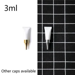 3g Plastic Squeeze Tube Empty 3ml White Cosmetic Container Lotion Eye Cream Refillable Soft Bottle 10pcs