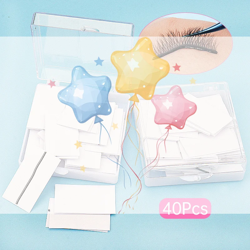 自己粘着まつげストリップテープ防水まつげ接着剤ストリップまつげクラスター用自己粘着まつげパッド交換用