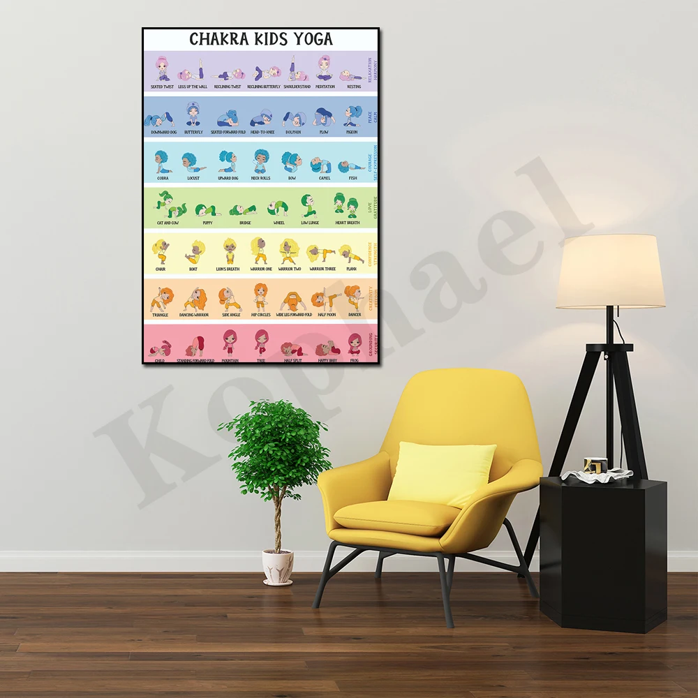 Chakra Yoga Poses para niños,  - Kids Yoga Education reseña y precio