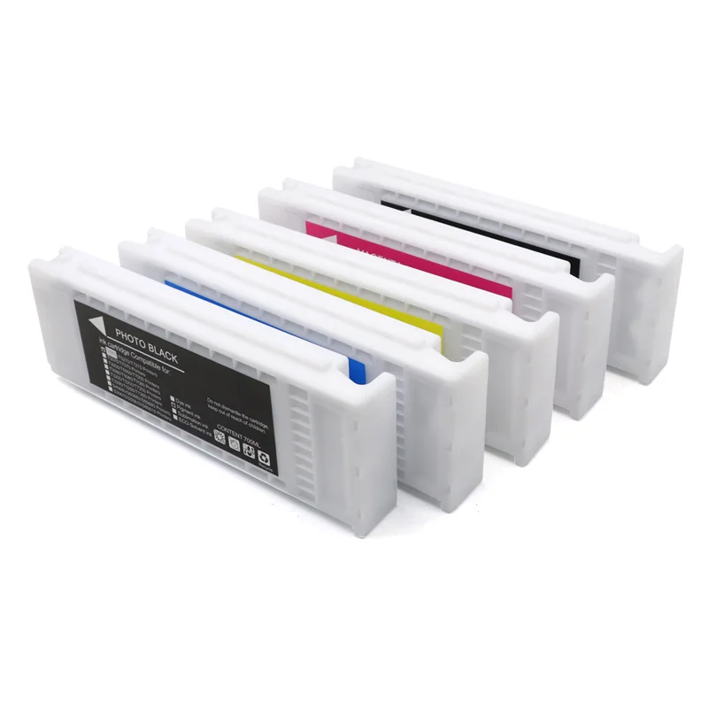 T6941 T6942 T6943 T6944 T6945 ink cartridge 700ML compatible for Epson T3000 T5000 T7000 T3200 T5200 T7200 Printer With Dye Ink