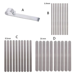 Aluminum Bracelet Blanks Stainless Steel Bangle Bracelet Bending Bar for Stamping DIY Bracelet Jewelry Making Tool