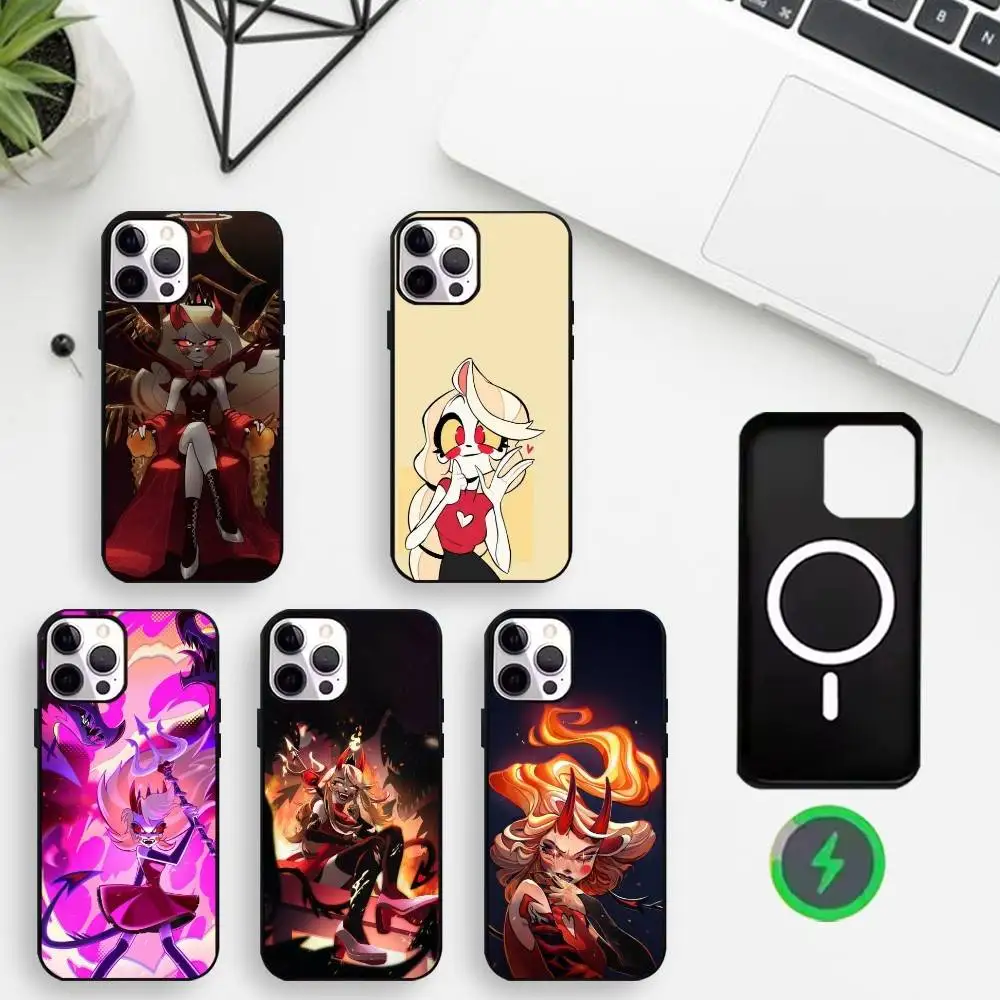 

1PC Animation C-Charlie Morningstar Phone Case For iPhone17,16,15,14,13,12,Wireless charging protective case soft cover