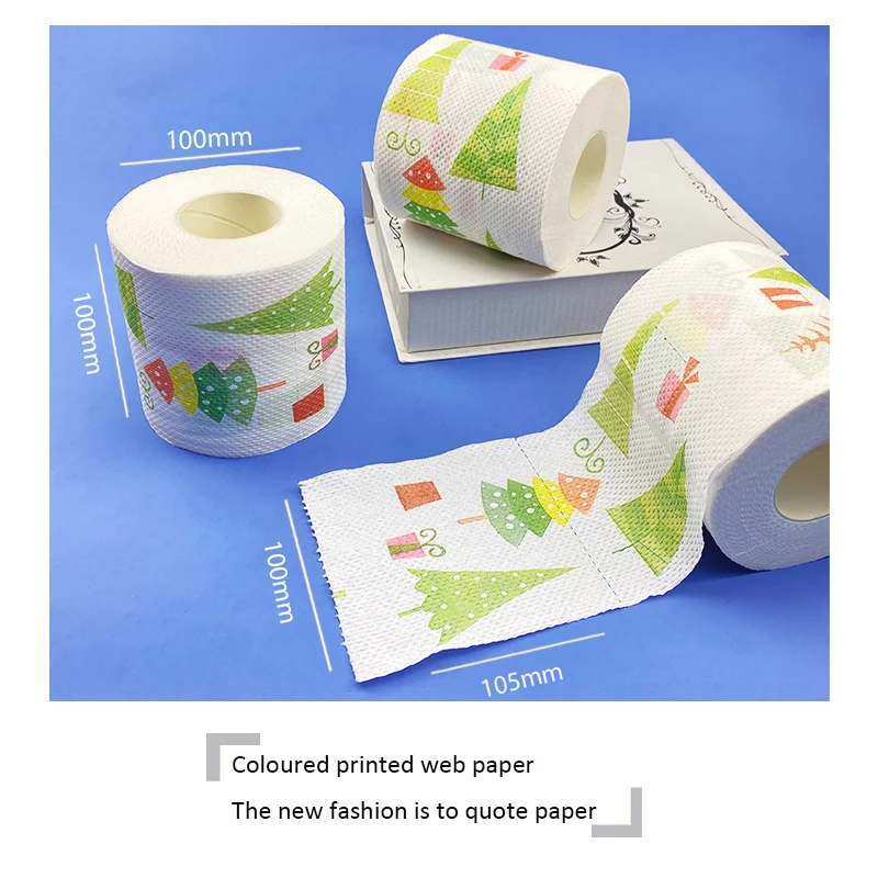 شجرة عيد الميلاد الكرتون لفة ورقة عيد الميلاد ورق التواليت ماصة الحمام الأنسجة لقضاء عطلة أنماط المنزلية هدايا الحفلات