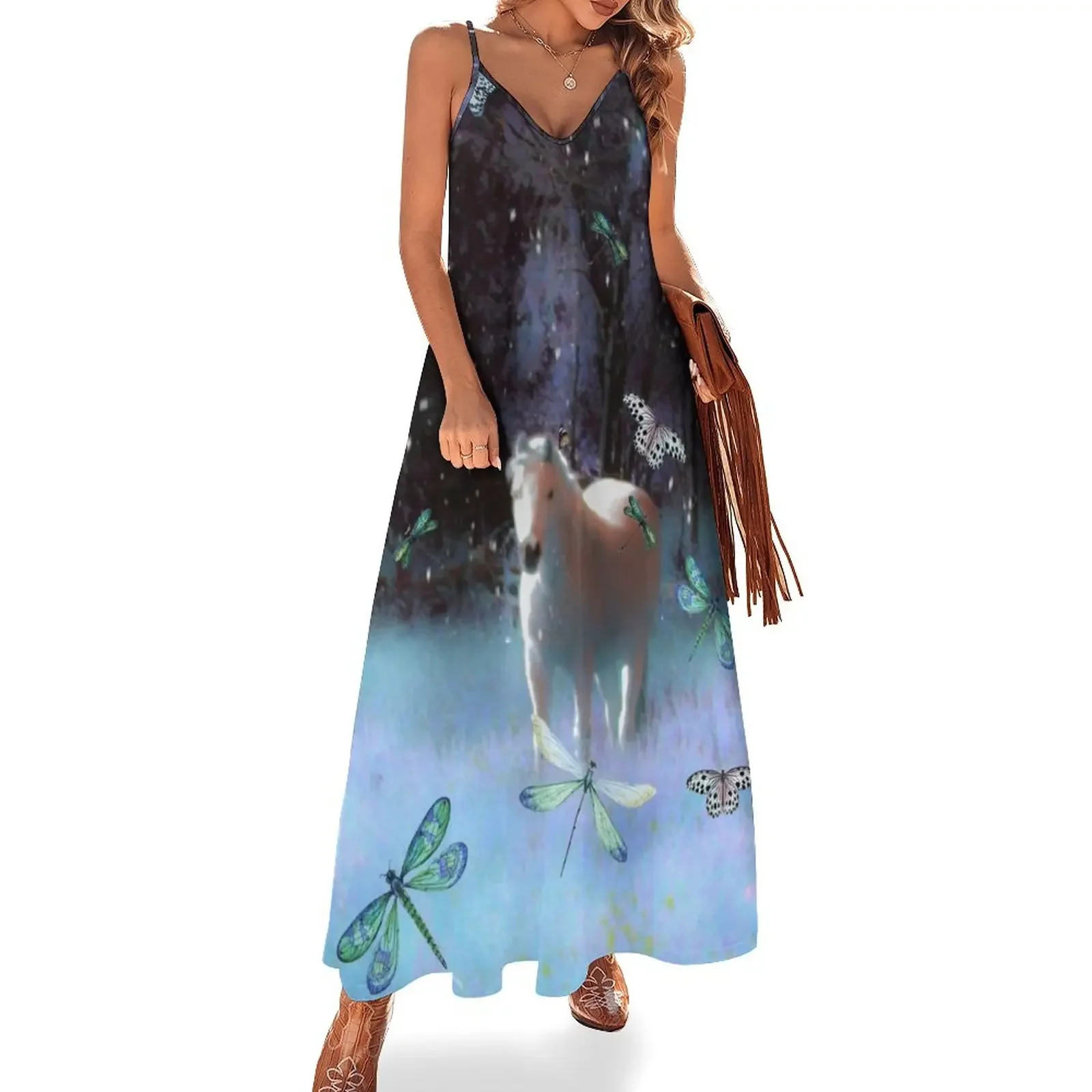 

magical horse realm Sleeveless Dress festival outfit women women party dresses Womens dresses wedding dresses for woman Dress