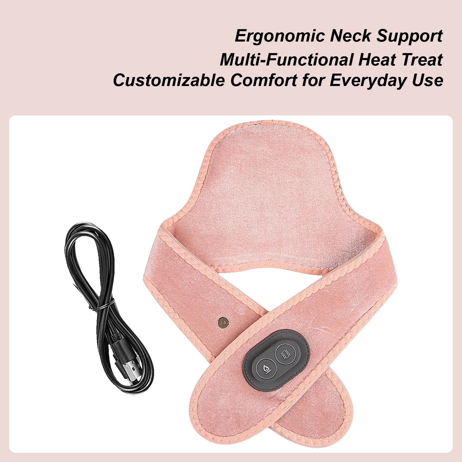 

Heated Neck Wrap Adjustable 3-Temp Magnetic Neck Heater Electric Heated Wrap For Muscle Soreness Stiffness Relaxation Men Women