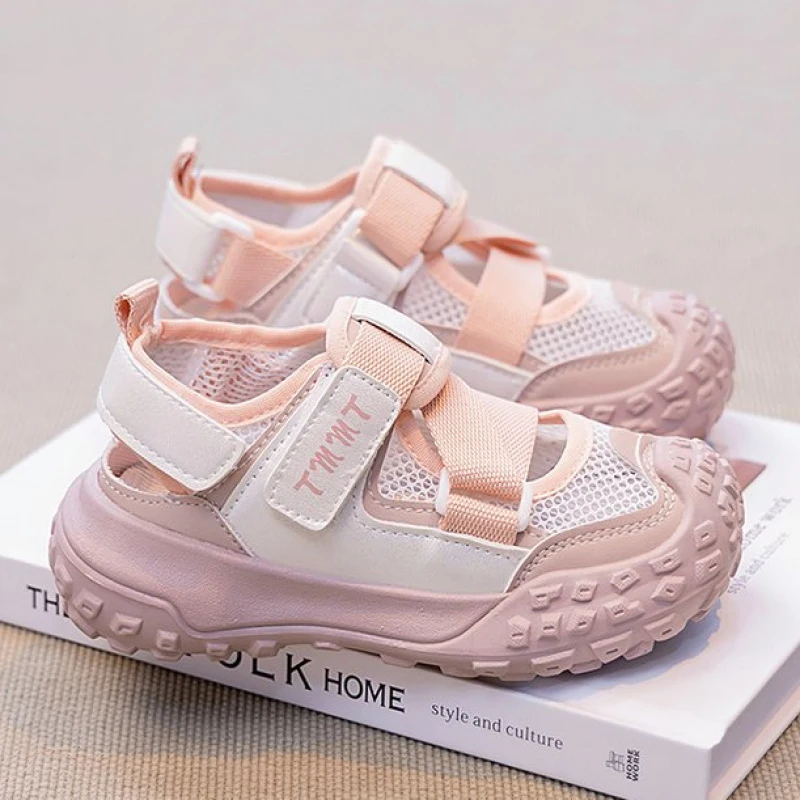 

Summer Sport Shoes For Children Hollow Out Teenager Kid's Sneakers Mesh Fabric Anti-slippery Boy's Girl's Running Footwear