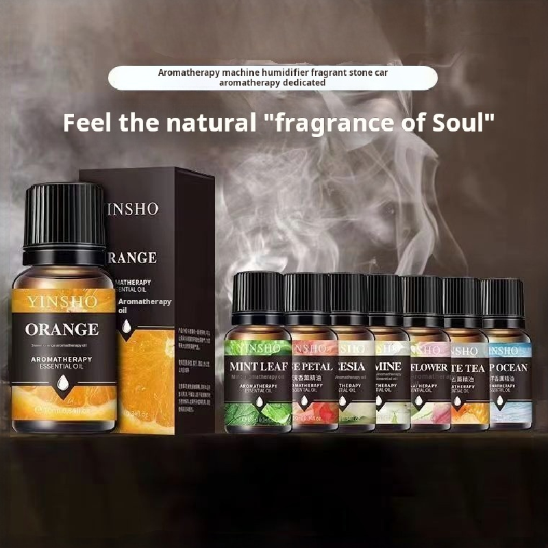  17 Flavors 10ml Essential Oils For Aroma Diffuser AirHumidifier Home Water-soluble Lavender Rose Eucalyptus  White Peach Oolong 