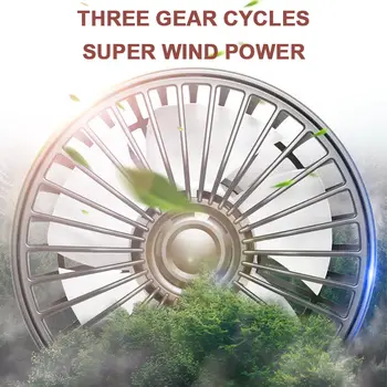 SEAMETAL 3stupňový ventilátor pro chlazení opěradla autosedačky s USB nabíjením, dvojitý ventilátor s 360stupňovou rotací, chladič krku pro letní autodoplňky 8 nejlepší prodej USB ventilátor do auta - №7