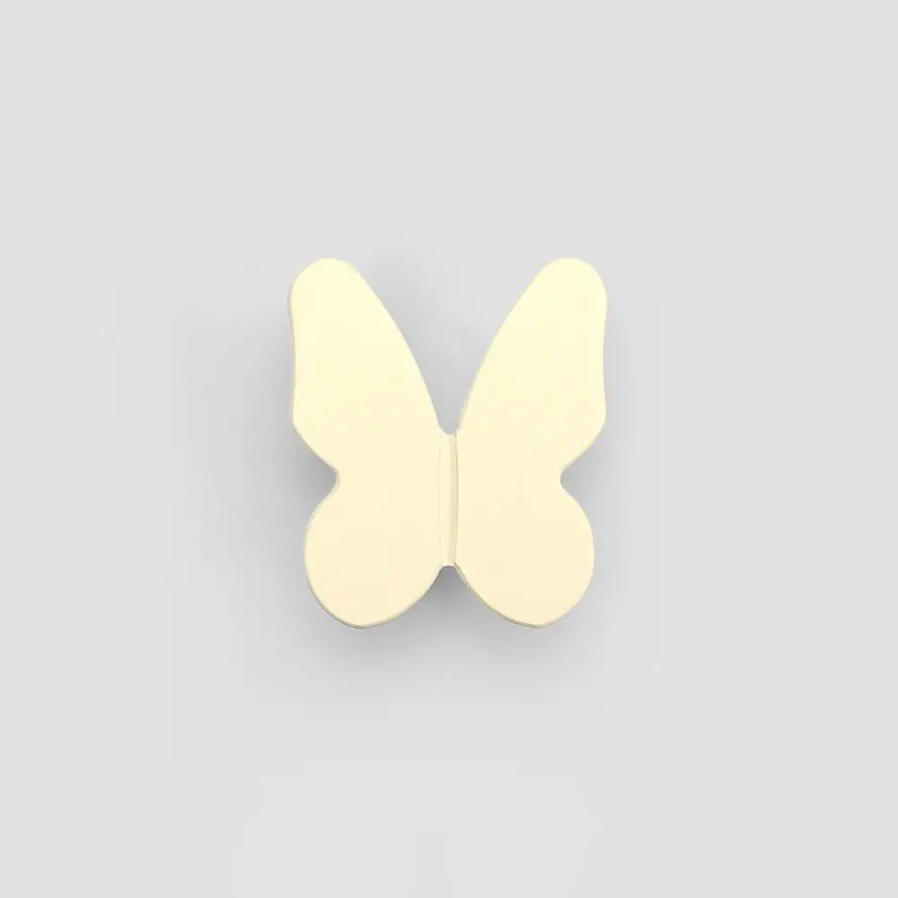 Furniture Hardware Butterfly Shape Door Pulls Cabinet Drawer Wardrobe Pulls Drawer Knobs Single Hole Zinc Alloy