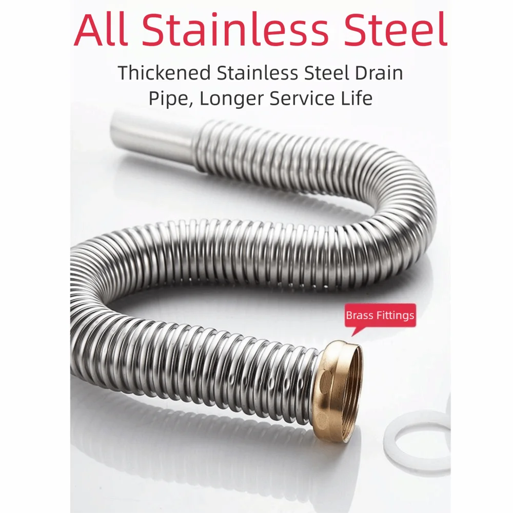 

Утолщенные интерфейсы, сливная труба для кухонной раковины, дезодорант от укусов крыс, фильтр для мусора, герметичный гибкий