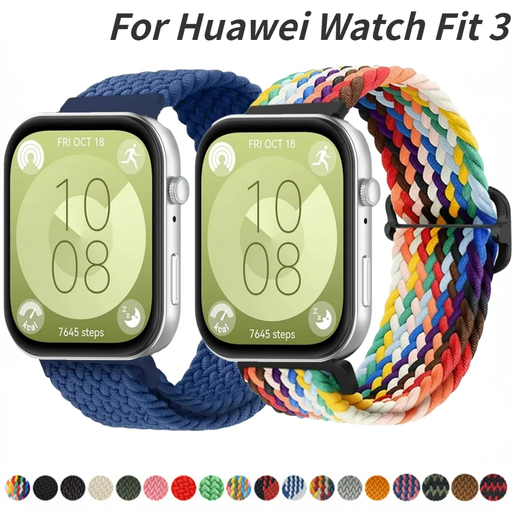 

Nylon Loop Strap for Huawei Watch Fit 3 Smart Watch Adjustable wristband for huawei watch fit 3 sport watchband belt accessories