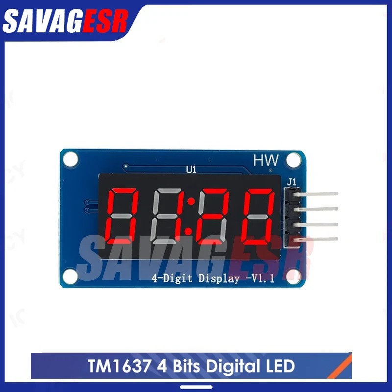 10PCS TM1637 4 Bits Digital LED Display Module For 7 Segment 0.36Inch Clock RED Anode Tube Four Serial Driver Board Pack