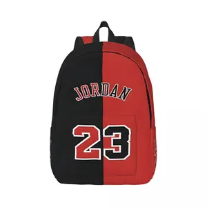 Neuer klassischer eleganter 23 Nummer Michael Jordan & LeBron James für Mädchen Jungen Student Rucksack Dwater Proof Water 8 Hauptverkaufs -NBA -Rucksack - №4