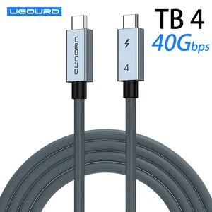40 gbps thunderbolt4 Tipe c 240w USB4 Kabel pengisi daya cepat Kabel transfer data thunderbolt 3 USB c kompatibel 8K untuk Dok MacBook 8 kabel penjualan terbaik thunderbolt 4 - №