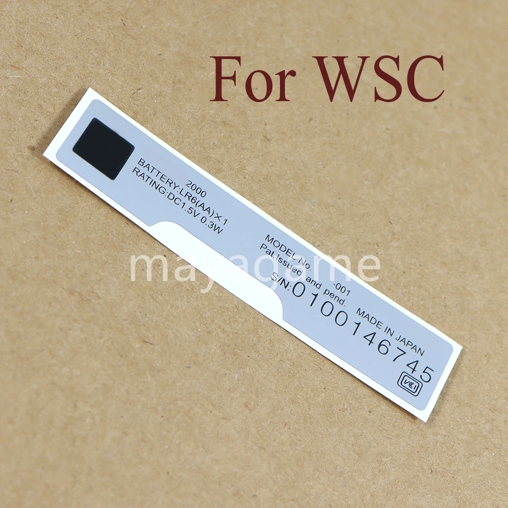 200pcs Replacement For WSC Game Console Sticker Lables For WSCC Shell Back Lable Stickers