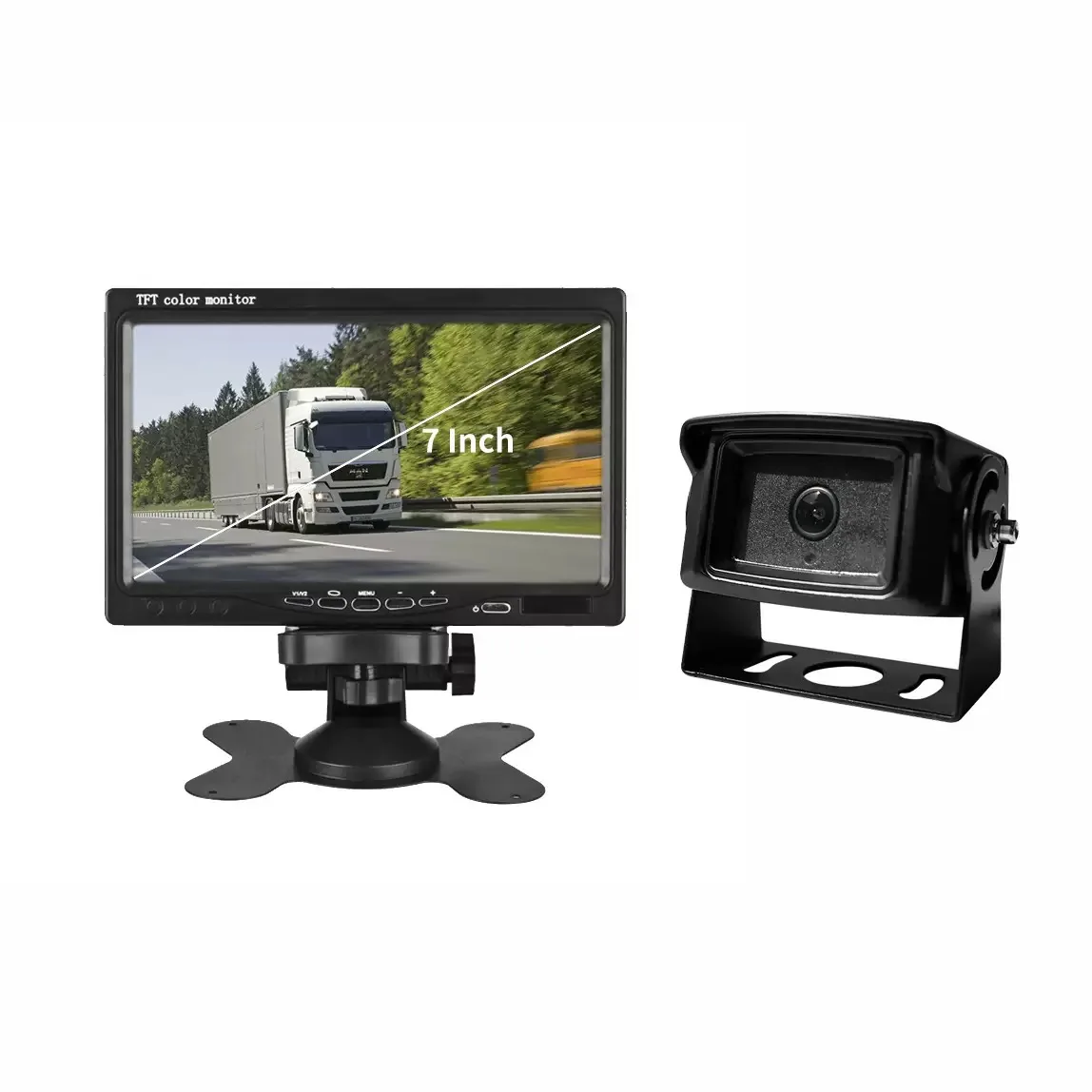 PZ627 AI Powered HD Reverse Camera with Pedestrian and  Vehicle Detection for Trucks and Forklifts  IP69K Rated for All Weather