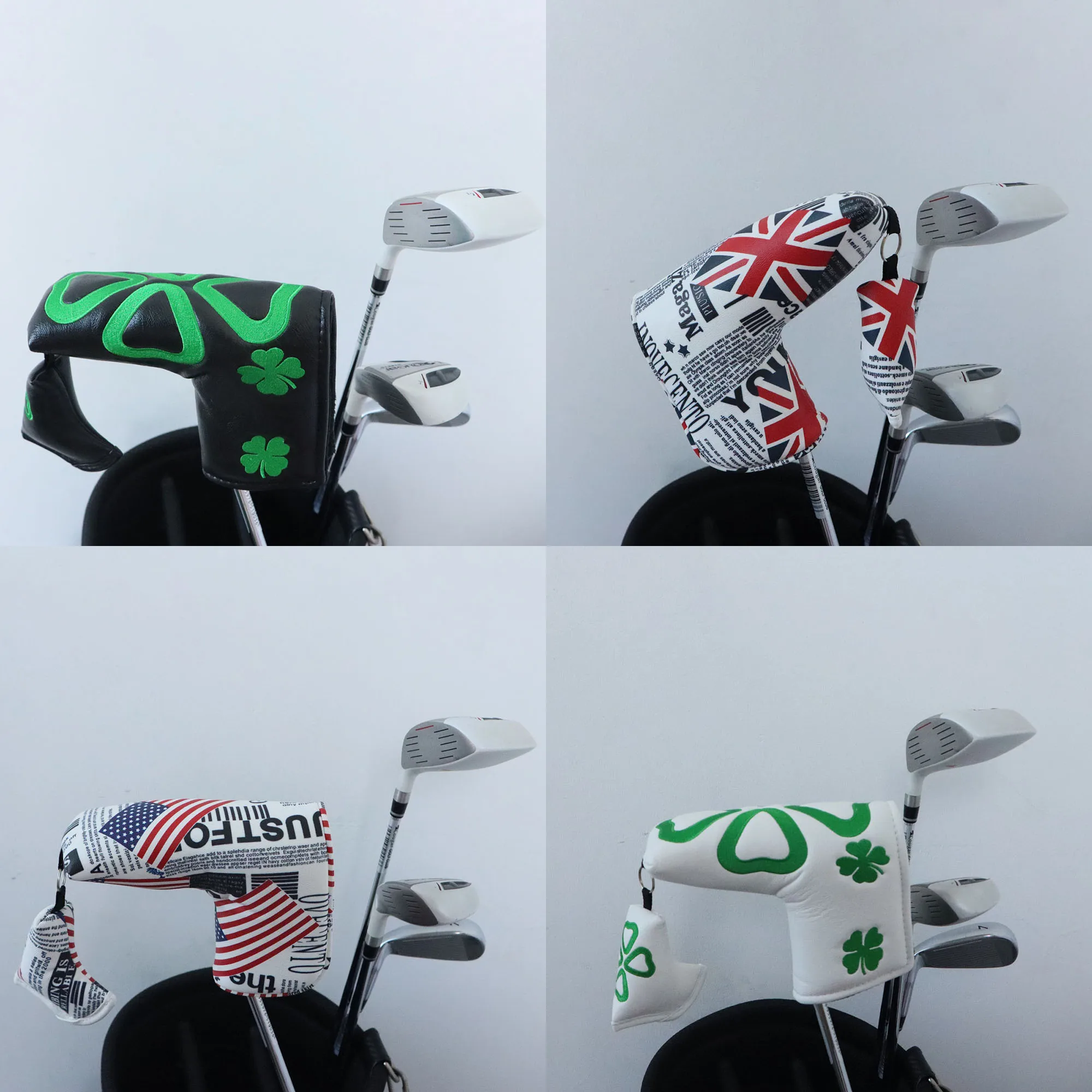 Magnet Golf Putter Headcover Pu Leather Golf Club Head Covers Golf Durable Universal Anti-Collision Pressure Outdoor Accessories