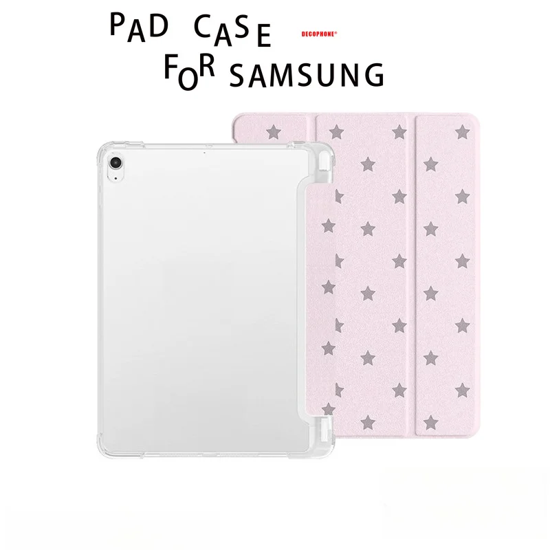 

For Samsung Galaxy Tab A8/A9/A11+FE LITE PLUS/Galaxy Tab S6 Lite/S7/S8/S9/S10+ FE "ins Romantic Flowers" 3+Y-fold/TRI-FOLD