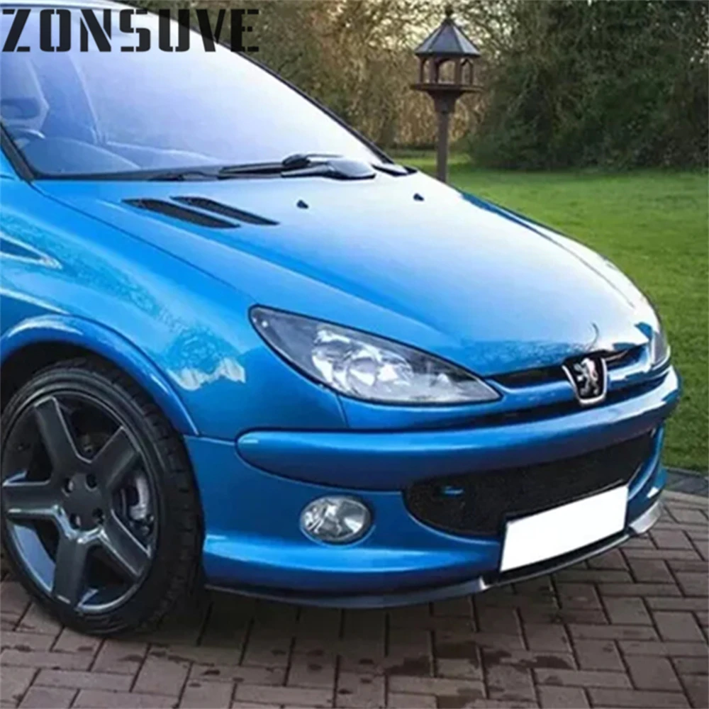 

Для Peugeot 206 передний сплиттер, бампер, спойлер, комплект кузова, аксессуары, 3 шт.