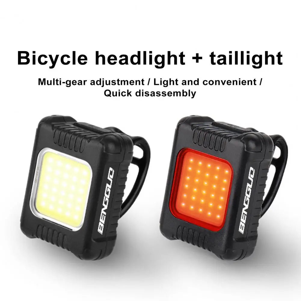 Bike Supplies Super Bright Rechargeable Led Bicycle Tail Light Waterproof Multiple Modes for Night Riding Easy Installation Rear