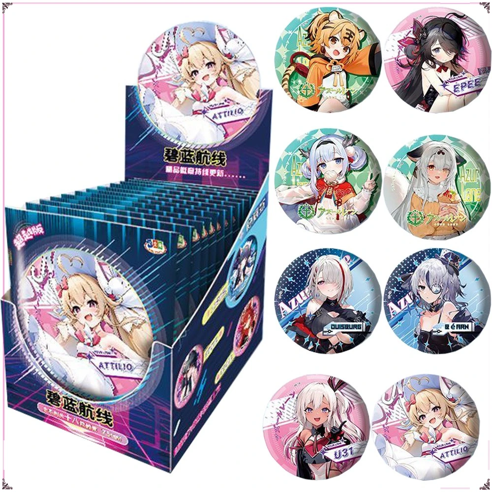 

Game Azur Lane Peripheral Badge Retro Decryption Style Personalized Bag Decoration Collection Enthusiasts Creative and Fun Gift