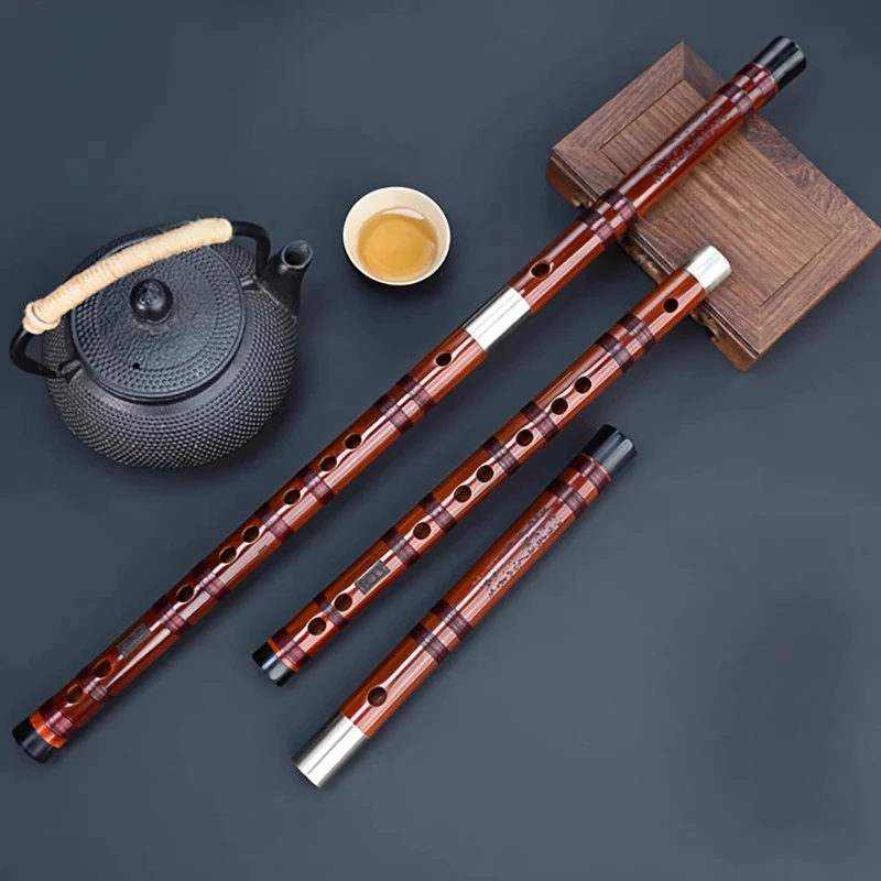 Flauta de Bambu Tradicional Profissional para Adultos e Iniciantes, Flautas Transversais de Luxo, Instrumentos de Sopro Artesanais