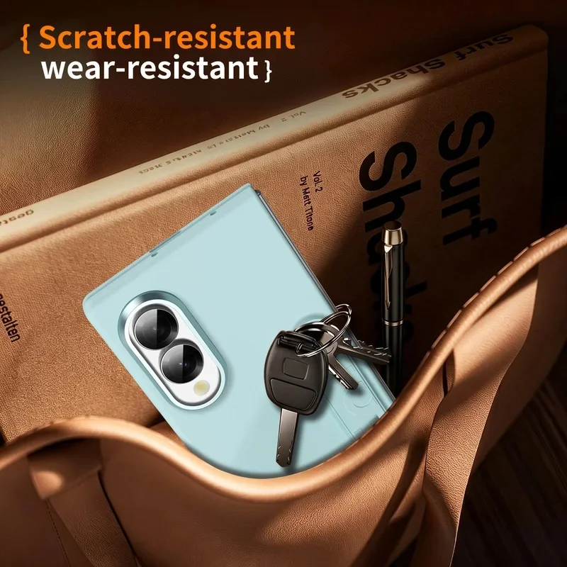 Matte Skin Feel Kickstand Phone Case Front Tempered Glass Film For Samsung Galaxy Z Fold 8 7 6 5 4 3 Fold8 Full Cover