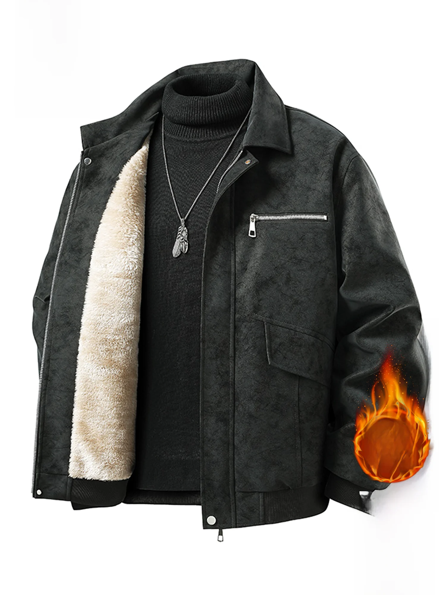 

Мужская зимняя куртка Paul Frank с флисовой подкладкой, узором тай-дай и воротником, свободного кроя, повседневная верхняя одежда для молодежи, модная, из полиэфирного волокна