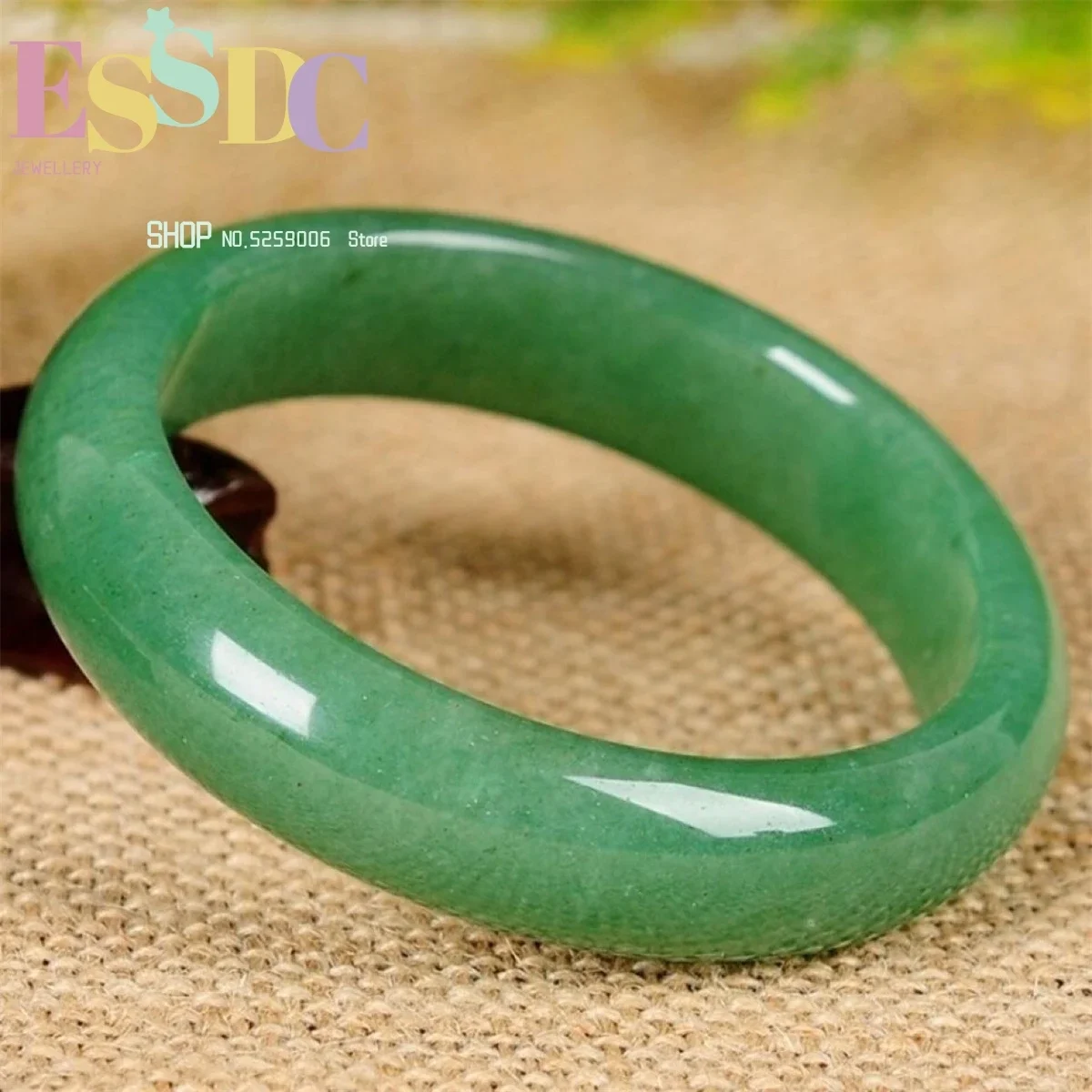 Natural Dongling Jade Bracelet Spinach Green  Women Luck Gift Simplicity Fashion Versatile Retro Jewelry Ethnic Style Wholesale